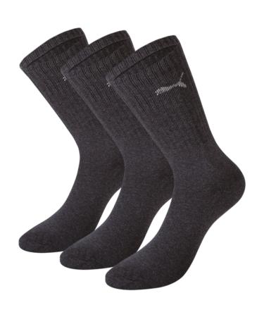 Puma men's sock (3 pack) 38 gray