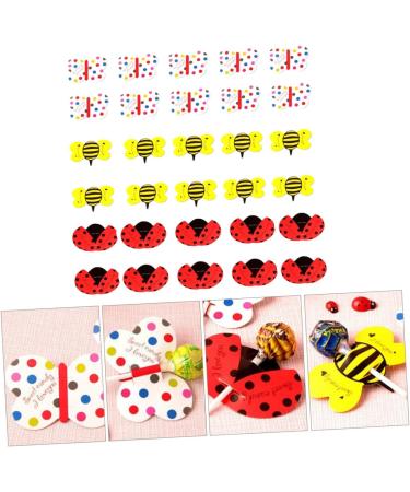  MERRYHAPY MERRYHAPY 150 Pieces Decorative Lollipop Cards Decorative Lollipop Card Decoration Candy Decorations Cartoon Paper Card Decorative Card - Buy Online on GoSupps.com