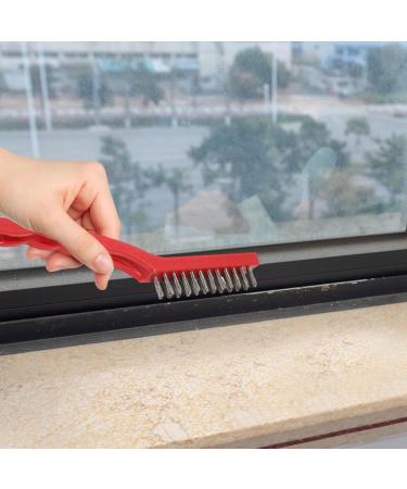 Shakven Steel Wire Brush Grease Cleaner Brush - Deep Cleaning Wire Brush Set Nylon Brush Hard Bristles Brush Scrubber with Ergonomic Handle Grip for Rust Dirt Paint - Buy Online on GoSupps.com