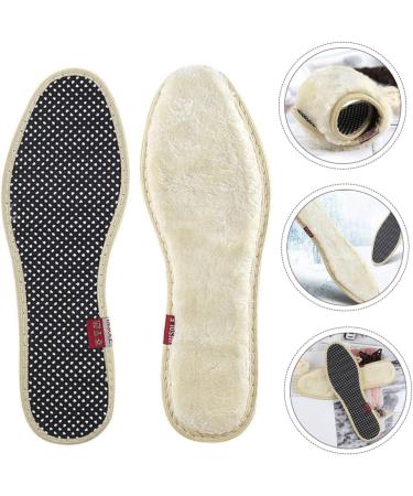 Beaupretty Fluffy Insole Slippers for Women & Men | Cozy Foam Insert Plush Slippers | Warm Imitation Wool House Shoes for Children | Beige 26.5X9X1.8cm - Buy Online on GoSupps.com