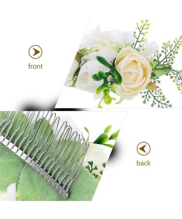 EXCEART Hair Jewelry Hair Comb for Wedding Hair Clips for Women Hair Accessories Bridal Hair Accessories Hair Side Combs for Women Hair Comb Roses Bride Hairpin - Buy Online on GoSupps.com