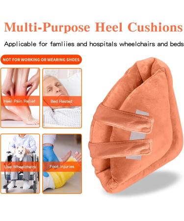 Foot Pillow Heel Protector - Ankle Support Pillows for Pain Relief & Pressure Sores - Comfort Cushion for Bedridden Patients (1 Pair - Buy Online on GoSupps.com