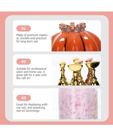 minkissy 5 Sets Nail Holder Nail Art Practice Base Manicure Practice Rack Nail Display Stand Nail Art Holder Base Manicure Practice Holder Manicure Practice Bracket Nail Art Practice Tool - Buy Online on GoSupps.com