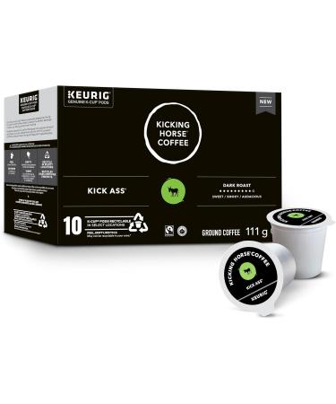 Kicking Horse Kick Ass Dark Roast K-Cup Coffee Pods 10 Count Kick Ass 10 count (Pack of 1) - Buy Online on GoSupps.com