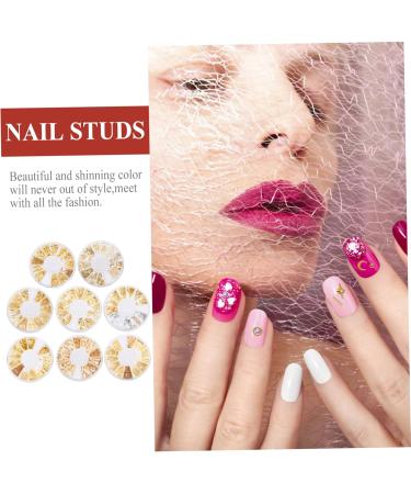 Beavorty 8 Boxes Alloy nail decoration nail embellishments metal nail studs moon nail studs nail art sequins nail star studs jewelry accessories metal decor plastic hollow out 3d confetti - Buy Online on GoSupps.com