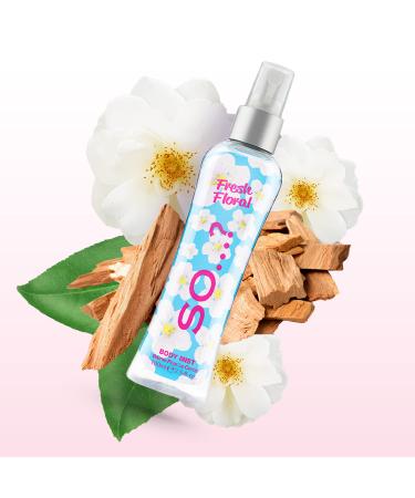 So Body Mist Kit for Women - 3 Pc Kit 3.5oz Fresh Floral Body Mist 3.5oz Cherry Blossom Body Mist 3.5oz Pink Grapefruit Body Mist - Buy Online on GoSupps.com
