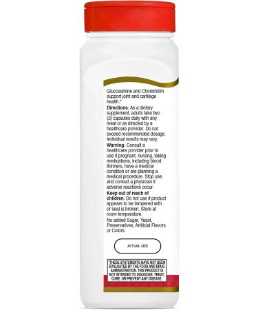 21st Century Glucosamine & Chondroitin 250mg200mg - Original Strength, 120 Capsules - Buy Online on GoSupps.com