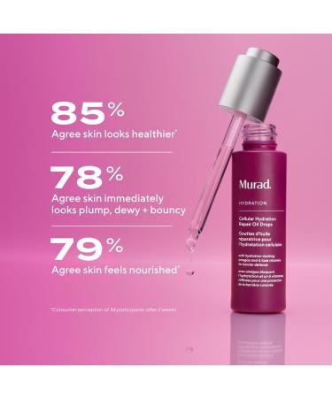 Murad Whole Hydration Combo - Full Size Restorative Hydro-Hyaluronic Face Cream and Cellular Hydration Repair Oil Drops for Boosting Radiance Skin Barrier and Texture Set of 2 - Buy Online on GoSupps.com