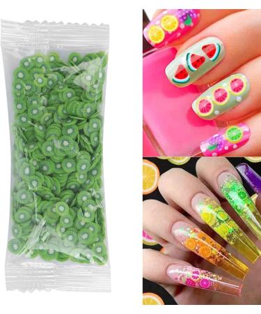 Fruit Nail Art Slices Nail Art Slices with Fruit Shaped Polymer Clay Nail Art Cellphone Glasses Decoration Accessories 10g/pack Nail Charms for Lip Gloss Nail Art DIY(Kiwi) - Buy Online on GoSupps.com