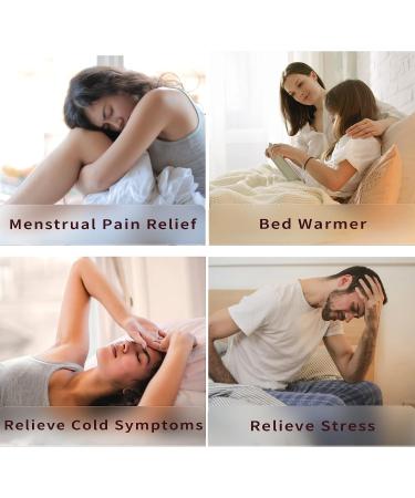 Fythao Rubber Hot Water Bottle - Pain Relief, Cramps, Bed Warmer - Blue & Gray - Buy Online on GoSupps.com