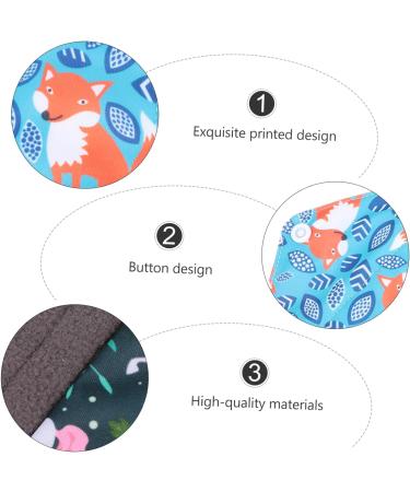 6pcs Reusable Bamboo Charcoal Panty Liners & Menstrual Pads - Washable Maternity Napkins for Girls - Buy Online on GoSupps.com