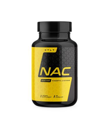 HTLT NAC Supplement (N-Acetyl L-Cysteine) Supports Cellular Antioxidant Pathways | 600 mg | 60 Capsules