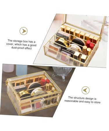 Didiseaon 1pc Box Cosmetic Storage Box Compact Makeup Storage Bins with Lids Desktop Case With Cover Manager - Buy Online on GoSupps.com