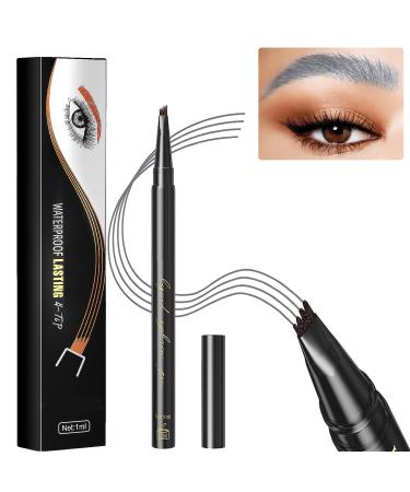 Housn eyebrow pencil eyebrow pencil microblading waterproof eyebrow pencil eyebrow pencil with forklip long-lasting microblading pen Eyebrow Pencil Gray-03 - Buy Online on GoSupps.com