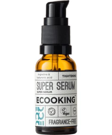 Ecooking Anti-Aging Super Serum 20ml - High-Dose Hyaluron Serum with Hexapeptide-8 - Moisturizes Boosts Glow Minimizes Fine Lines Firms Skin