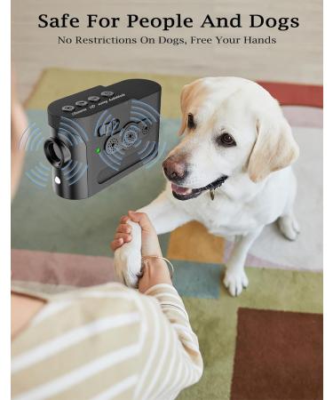 Aoegle Anti Barking Device 2023 - Ultrasonic Deterrent with 3 Levels - Rechargeable & Portable - Safe for Humans & Dogs - 33FT Range - Buy Online on GoSupps.com