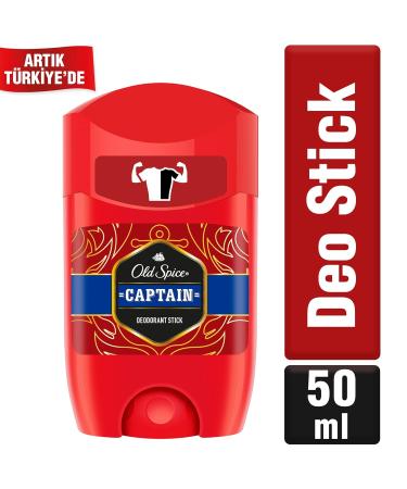 Old Spice Captain Stick Deodorant 50 ml / 1.7 Oz - Pack of 6 - Buy Online on GoSupps.com