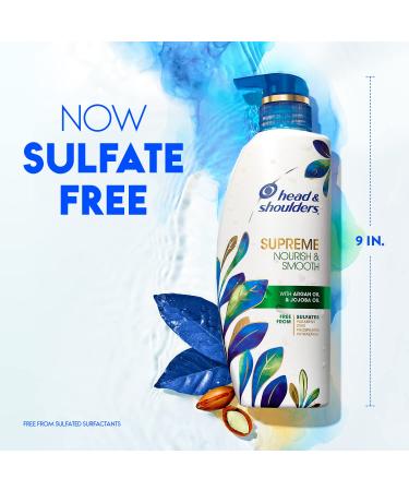 Head & Shoulders Supreme Dry Scalp Treatment Shampoo & Conditioner Set - Sulfate-Free, Nourishing with Jojoba & Argan Oil - 21.2 Fl Oz - Buy Online on GoSupps.com