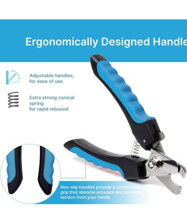 Dudi Dog Nail Clippers and Trimmers with Quick Safety Guard - Grooming Razor Sharp Blades & Nail File for Small Medium Large Breeds (Large & Medium) - Black - Buy Online on GoSupps.com