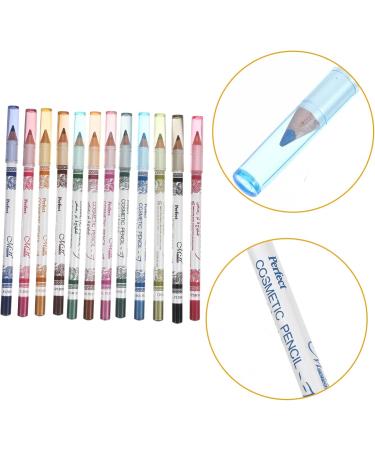 FOMIYES 12Pcs Liner Pencil Set Eyeliner Lipliner Pen Eyeshadow Pencil For Makeup Water Sweater Oilproof Medium Colorful - Buy Online on GoSupps.com