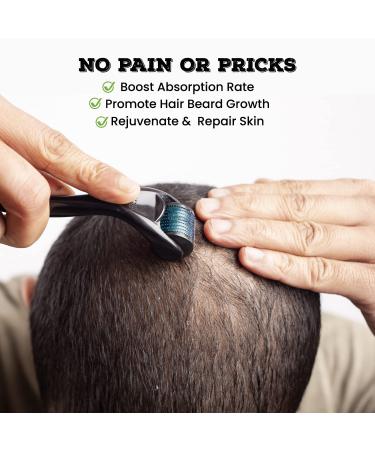 Beard Kit - Derma Roller for Facial Hair Growth & Skin Care | 0.25mm Beard Care Tools - Buy Online on GoSupps.com