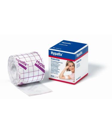 Hypafix Dressing Tape 10m | Contorts to Shape | Strong Adhesive | Breathable | 5cm x 10m | 4 Rolls 5cm x 10m - X4 White