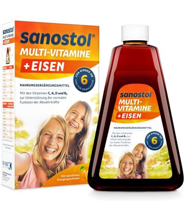 Sanostol Plus Iron - Multi-Vitamins for Kids & Adults | 230ml Vitamins & Iron Supplement - Buy Online on GoSupps.com