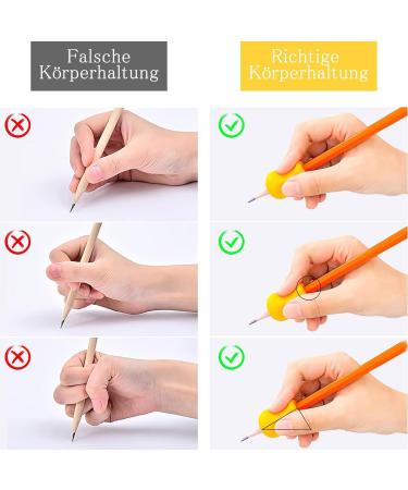 Rhzxd 12-Piece Pen Holder Set | Writing Aid for Children | Pencil Posture Correction Tool - Buy Online on GoSupps.com