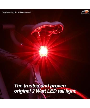 CYGOLITE Hotshot 2 Watt Bike Taillight | High Power, 6 Modes, USB Rechargeable | Compact & Water Resistant | Ideal for Busy Roads - Buy Online on GoSupps.com