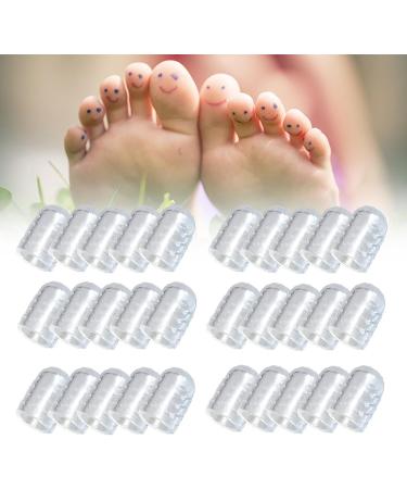 Silicone Toe Protectors - 30 Pcs Anti-Friction Gel Covers for Corns, Blisters & Ingrown Toenails - Buy Online on GoSupps.com