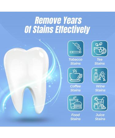 Teeth Whitening Strips - Enamel-Safe Dental Kit for Brighter Smile - 42 Fast Stain Remover Strips - Vegan & Non-Alcoholic - Buy Online on GoSupps.com