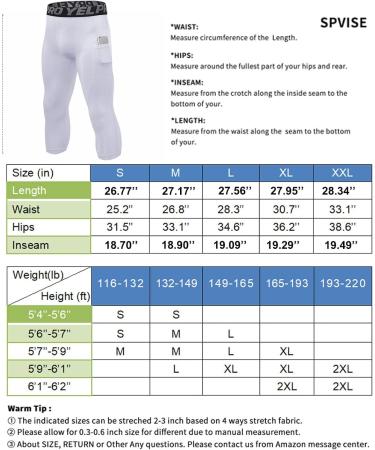 Men's 3/4 Compression Running Leggings - 1 or 3 Pack, Dry Fit Gym Capri Pant, Red White Fluorescent Green, XL - Buy Online on GoSupps.com
