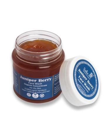 Rustic Art Juniper Berry Face Wash Concentrate | Dry Skin Hydration | Natural Orange Grapeseed | Sulfate Free | Dry Skin | 125g