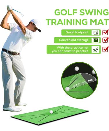 Swing Detection Golf Training Mat - Improve Your Swing Path with Shock Absorbent Base - Indoor/Outdoor Golf Practice Mat - Buy Online on GoSupps.com