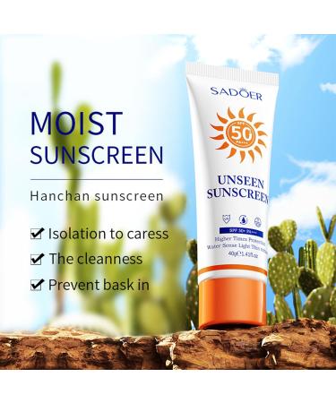 Face Sunscreen SPF 50 Face Sunscreens Suncream Factor 50 Face Face SPF 50 Ultra-Light Texture for Acne-Prone Skin Non Greasy Waterproof Broad Spectrum UVA/UVB Protection Sun Creen - Buy Online on GoSupps.com