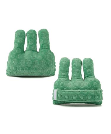 Adjustable Finger Separator Protector - Hand Contracture Cushion & Padding Aid | Removable Splints for Training | Green - Buy Online on GoSupps.com
