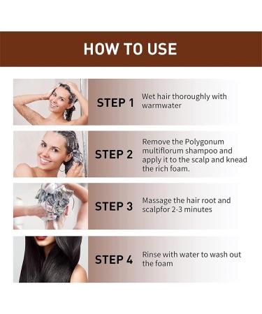 DUBUSH Blackening Shampoo for Hair Organic Reverse Gray Shampoo Natural Shampoo and Conditioner Solid Shampoo Against Hair Loss for Women and Men. - Buy Online on GoSupps.com