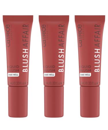 Catrice Blush Affair Liquid Blush Rouge No. 040 pink highly pigmented immediate result natural matt vegan without perfume without alcohol without preservatives 3 -way pack (3x10ml) 040 Velvet Rose 10 ml (3 Pack)