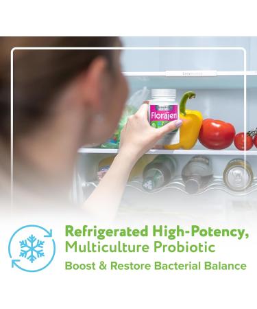 Florajen Kids Probiotic - Daily Gut & Immune Support for Children 6 Months & Up - Constipation Bloating & Digestive Relief - Refrigerated for Freshness & Potency - 60 Capsules - Buy Online on GoSupps.com