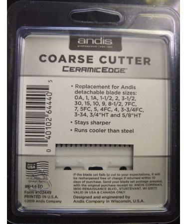 Andis Coarse Ceramic Cutter - Professional Grade Hair Clippers Attachment - Buy Online on GoSupps.com