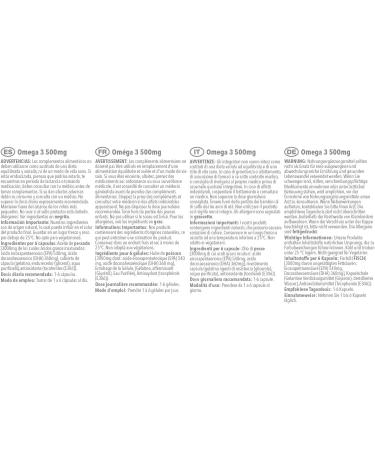 Omega 3 500mg EPA & DHA | 2 x 180 Capsules | UK Made - Buy Online on GoSupps.com