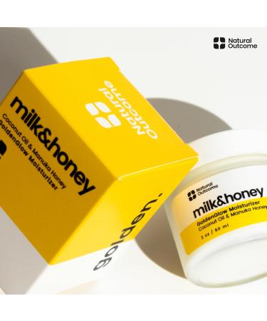 natural outcome Milk & Honey Cream Moisturizer Coconut Oil & Manuka Hydrating Lotion Vegan and Organic Body Cream Face and Hand Cream Cruelty-Free Honey Body Lotion - Buy Online on GoSupps.com