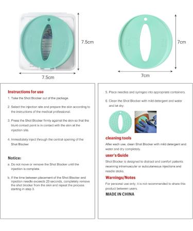 Shot Blocker for Pain Relief | Reusable Injection Pad for Kids & Adults - Green - Buy Online on GoSupps.com