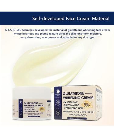 Rubu22a Glutathione Skin Whitening Cream Moisturizer Face Cream for Women Face Cream Deep Hydration Improves Skin Elasticity Smooth Skin 1 - Buy Online on GoSupps.com