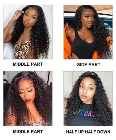 20 22 24+18 Brazilian Deep Curly Human Hair Bundles with Closure | 100% Remy Unprocessed Hair | Natural Black 4x4 Closure Included - Buy Online on GoSupps.com