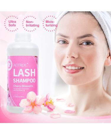 Eyelash Extension Cleanser Cherry Blossom 1L Natural Lash Extension Shampoo Professional Eyelid Foaming Cleanser Paraben & Sulfate Free Non-lrritating with Salon and Home Care Cherry Blossom-1L - Buy Online on GoSupps.com