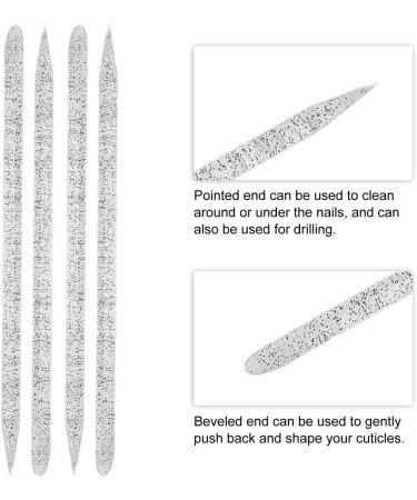Disposable Cuticle Pusher Double-Sided Cuticle Manicure Pedicure Stick Remove Dead Skin Nail Drilling for Nail Studio for Nail Techniques for Home Use (Black) - Buy Online on GoSupps.com