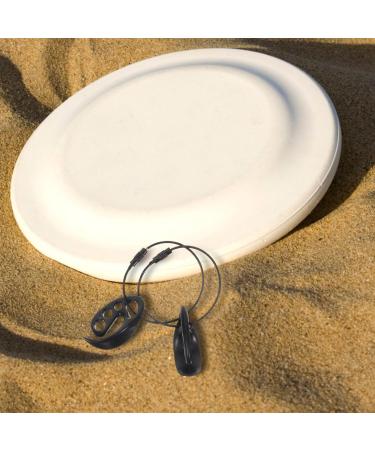 BESPORTBLE Flying Disc Clips - 2pcs Portable Outdoor Disc Holders & Clamps for Easy Carrying - Black - Buy Online on GoSupps.com