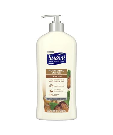 Suave Skin Solutions Body Lotion Cocoa Butter & Shea 18 oz Cocoa Butter & Shea 18 Fl Oz (Pack of 1)