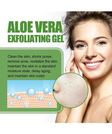 Aloe Vera Facial Scrub - Face Scrub Exfoliator - Aloe Vera Scrub Face Exfoliator - Dark Spot Remover for Face Scrub Gel - Clean Pore Dirt Oil Control - Moisturizing Hydrating Smooth Tender Refreshing - Buy Online on GoSupps.com